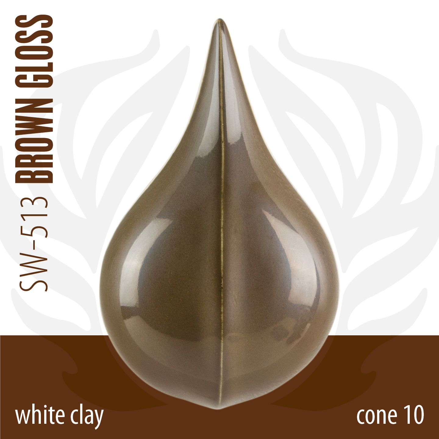 Mayco Foundations Brown Gloss smalto ceramica marrone lucido