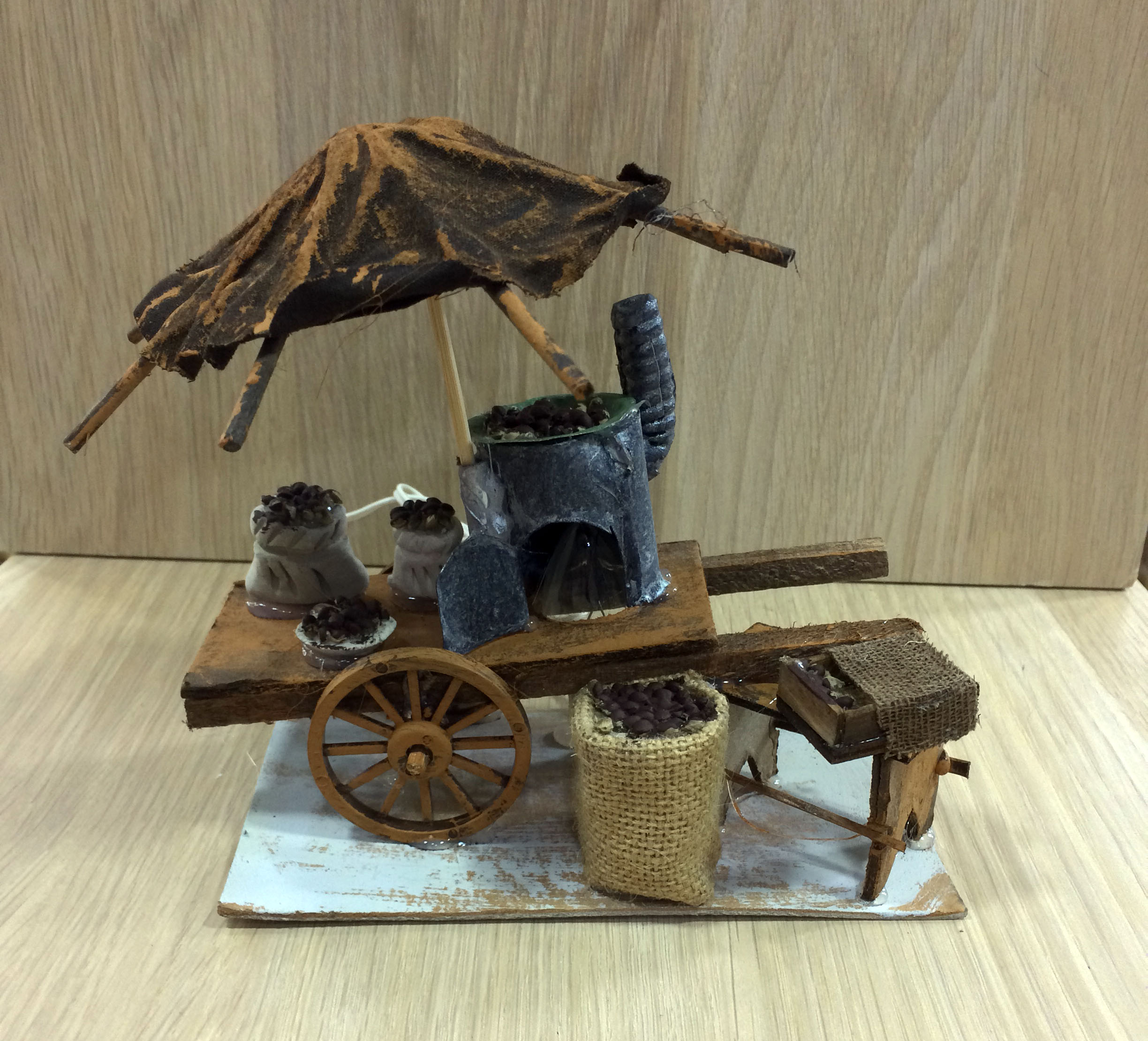 Ditta Montanini Minuterie 066 Carretto Castagnaro 14,5 cm Presepe