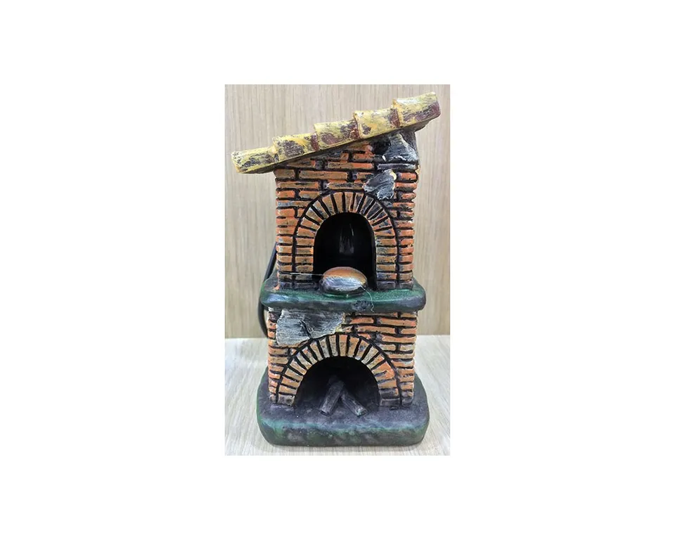 Ditta Montanini Forni resina 84238 forno presepe con luce 13,5 cm