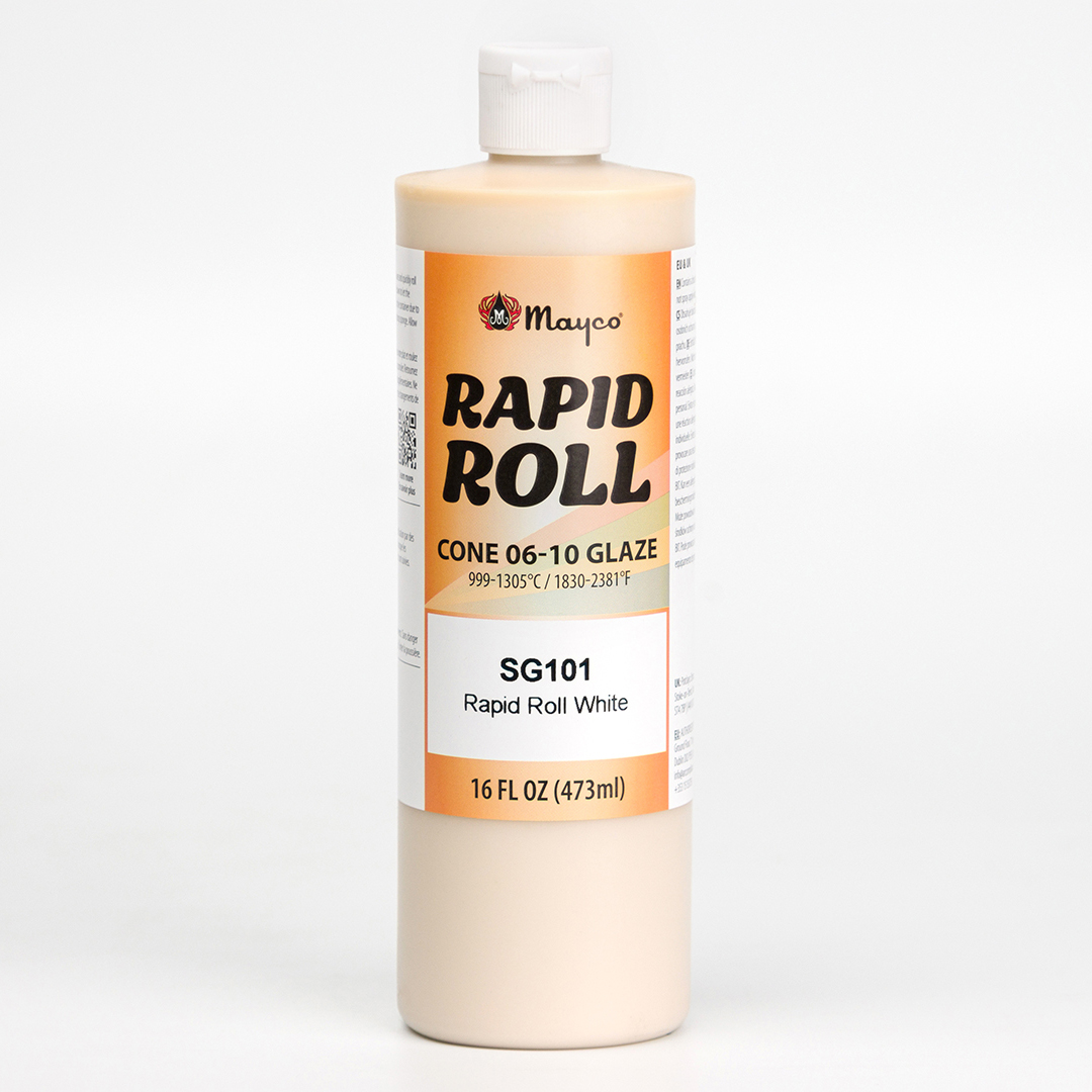 Mayco Rapid Roll White smalto ceramica bianco lucido