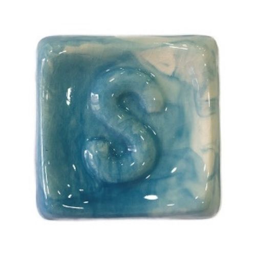CERCO EBR 058 Turquoise Blue colore ebru blu turchese