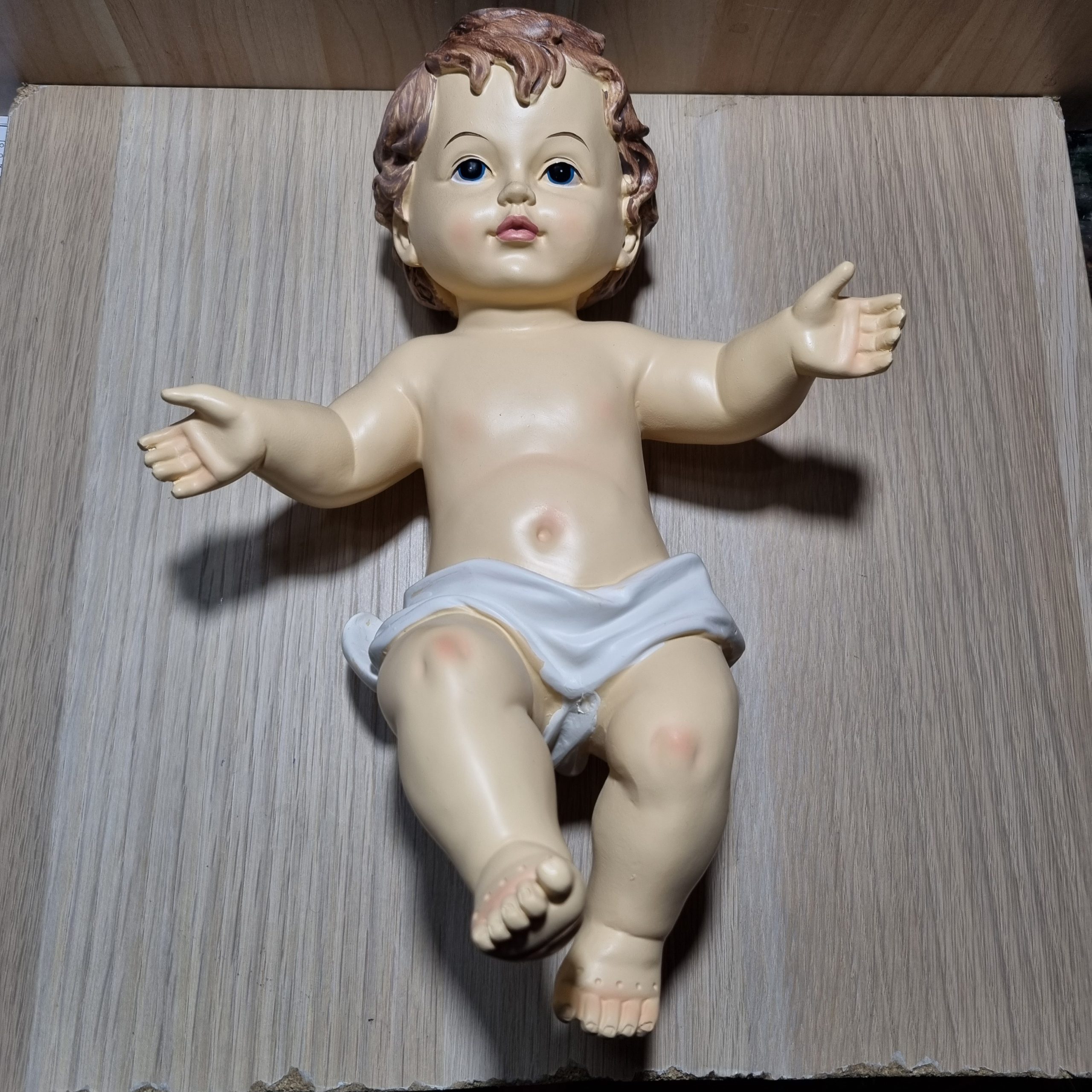 Ditta Montanini Natività Bimbo Resina 28 cm Gesù