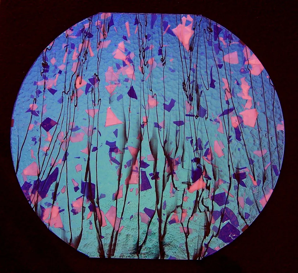 Cbs Fracture 4119 Pink Teal vetro dicroico 90 COE