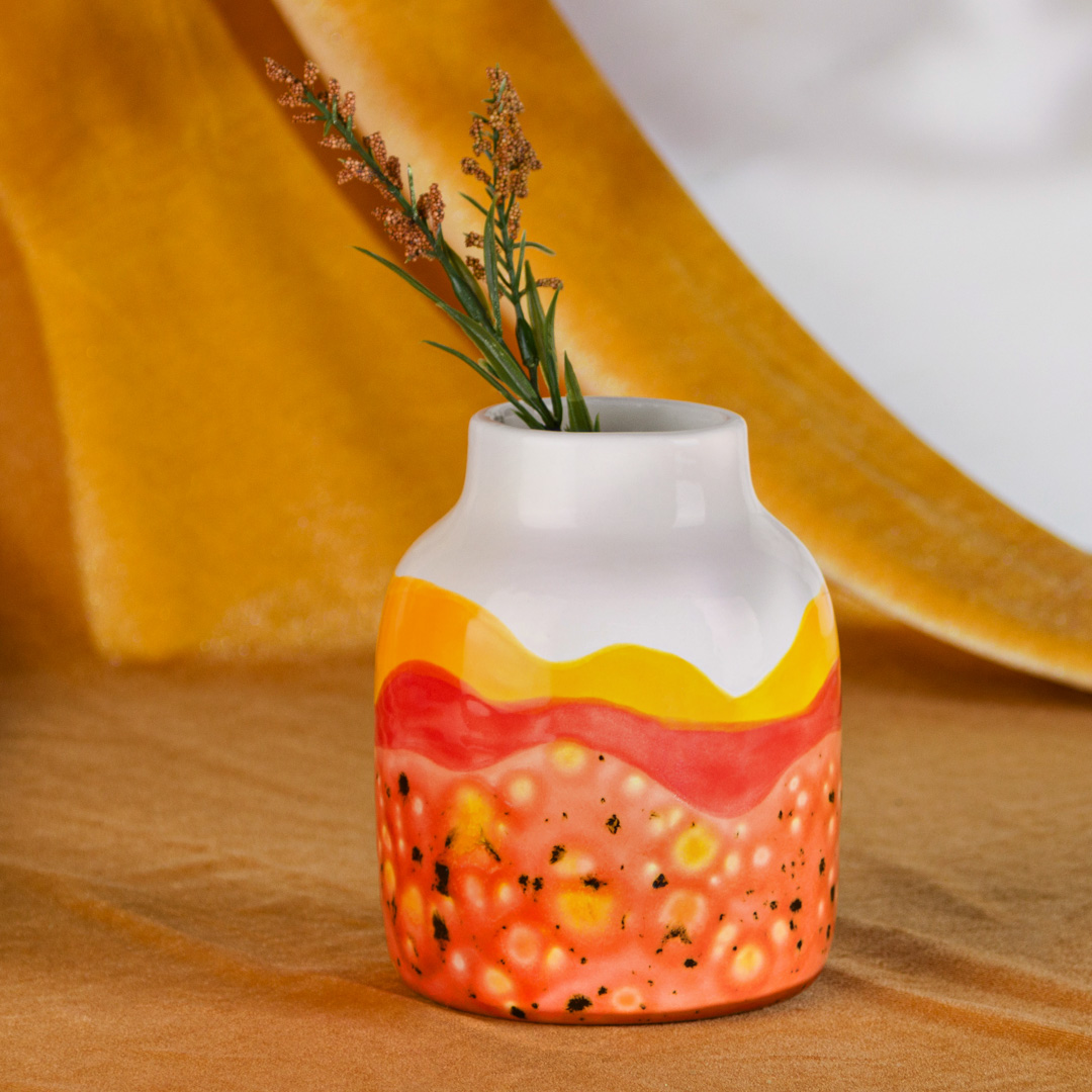 Mayco Earthenware Bisque Posy Vase vaso ceramica da dipingere