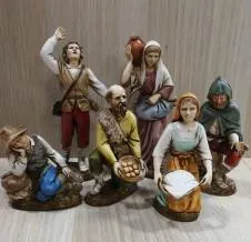 Ditta Montanini Landi 1229-00 Pastori 12 cm 6 Pezzi