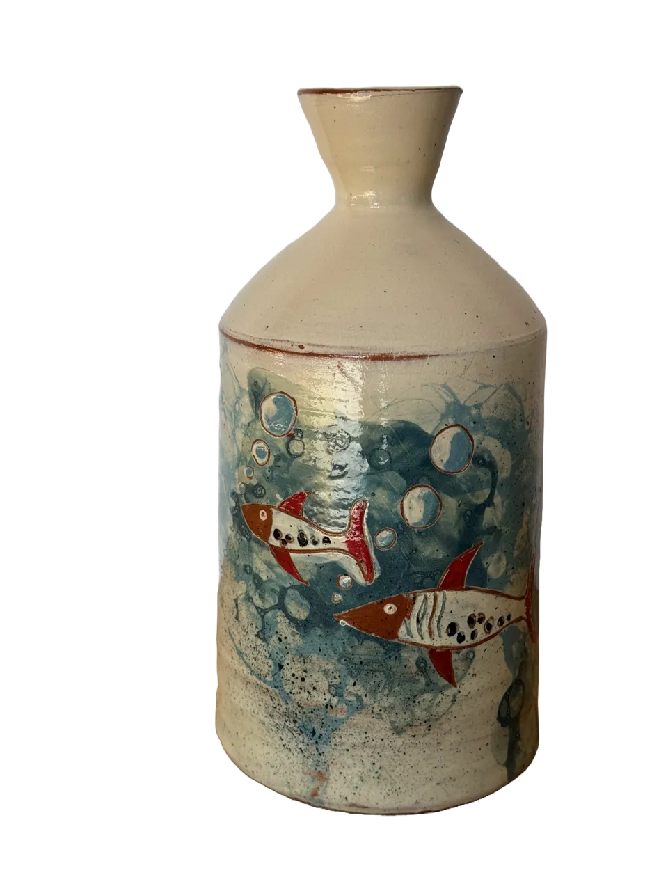OrientéObjets Figuerolles Bouteille bottiglia pesci