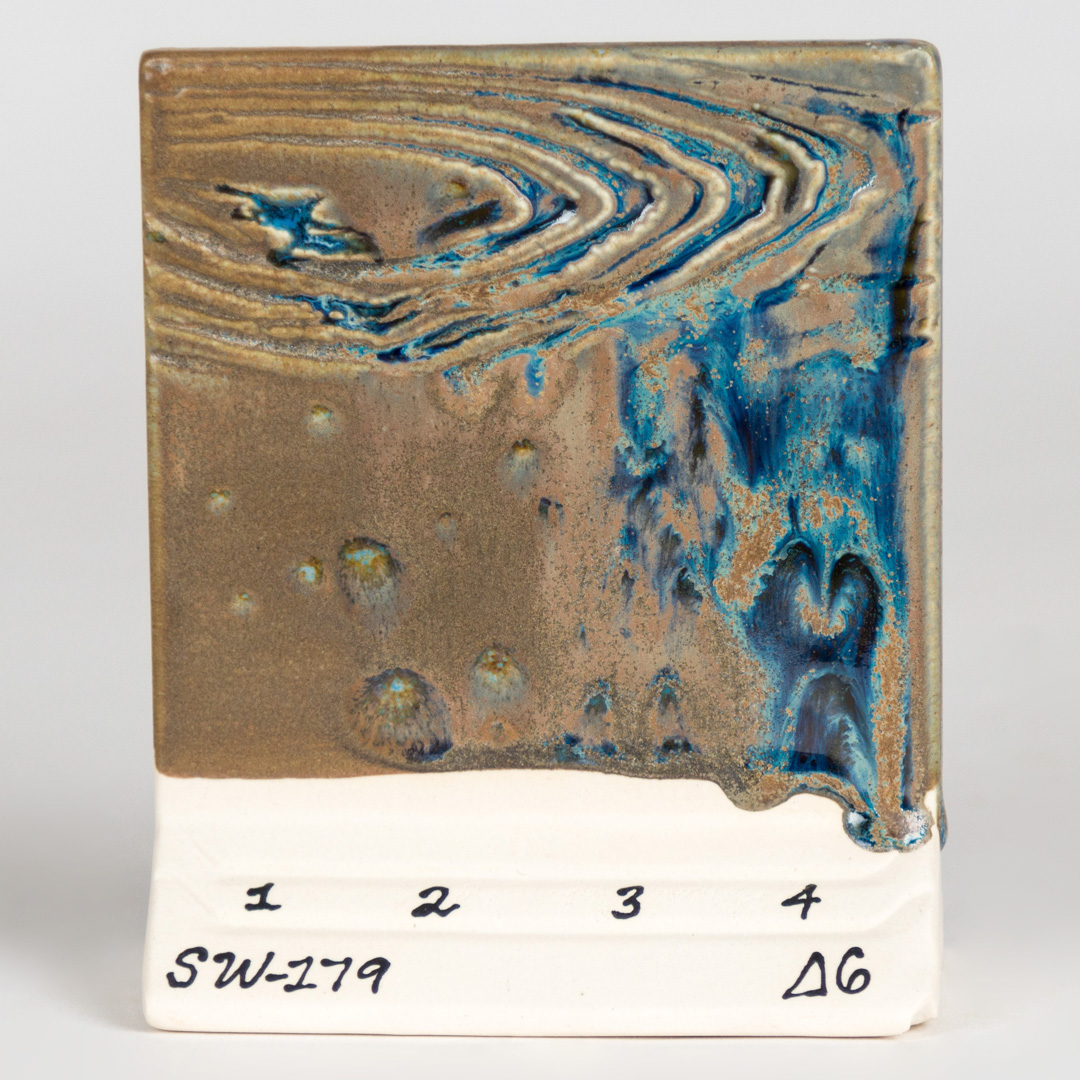 Mayco Foundations Muddy Waters smalto ceramica cristalli marrone