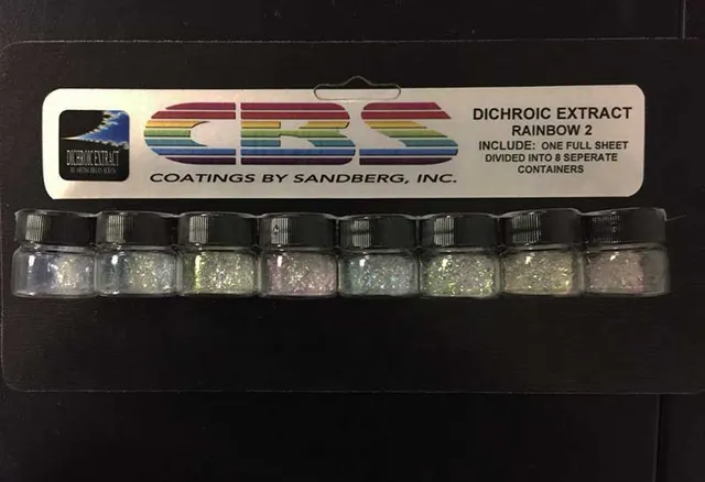 Cbs Dichroic Extract Rainbow 2 polvere vetro sample set
