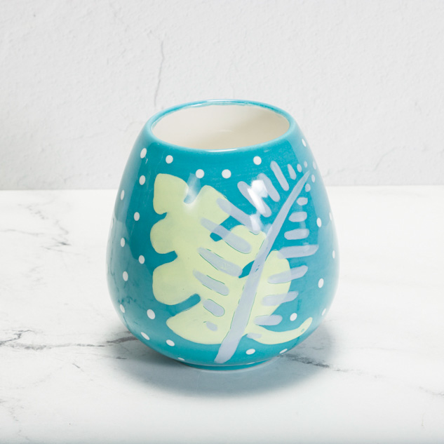 Mayco Earthenware Bisque Tumbler vino ceramica grezza
