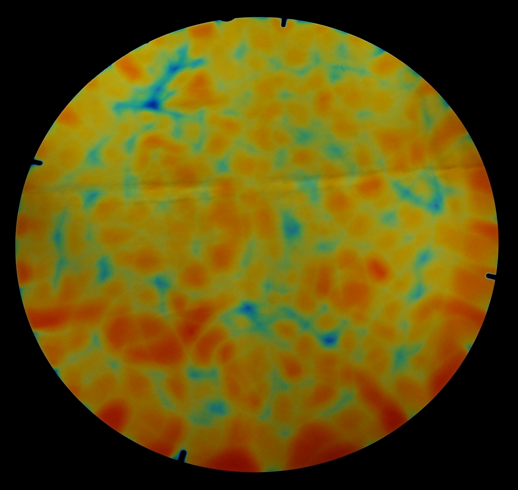 Cbs Aurora Borealis Cyan Red vetro dicroico nero liscio
