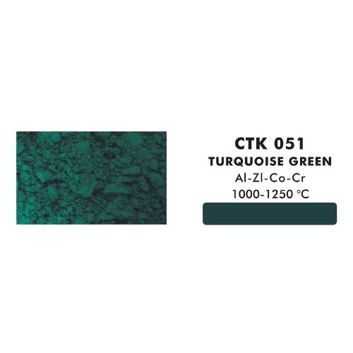 CERCO Underglazes CTK-051 ingobbio ceramica turchese verde