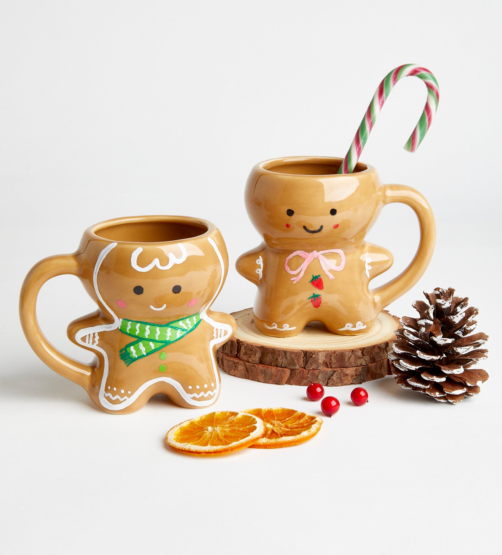 Pott'd Painting Kits Tazza Pan di Zenzero da Dipingere x2 Natalizia
