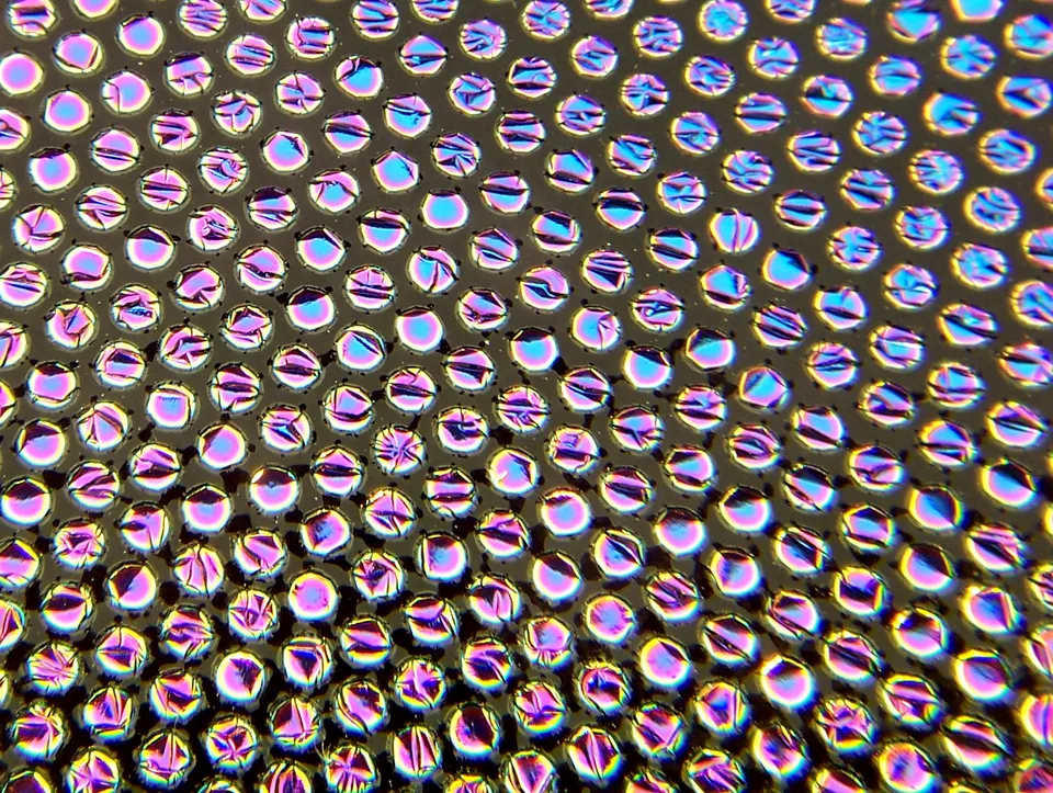 Cbs Crinklized Dot 2 vetro dicroico tondo pois da fusione