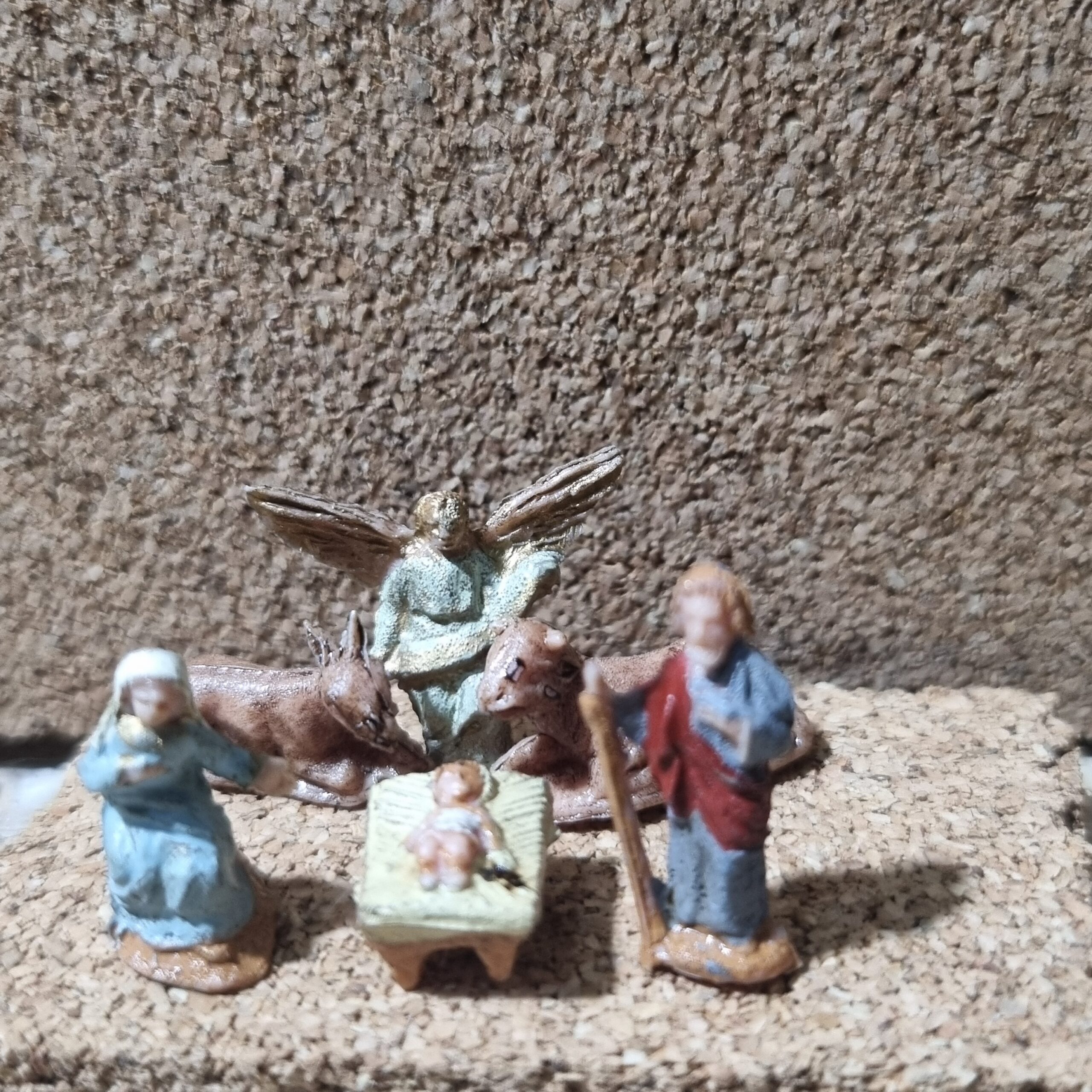 Montanini Pastori Terracotta Natività Mini Presepe PVC 2 cm