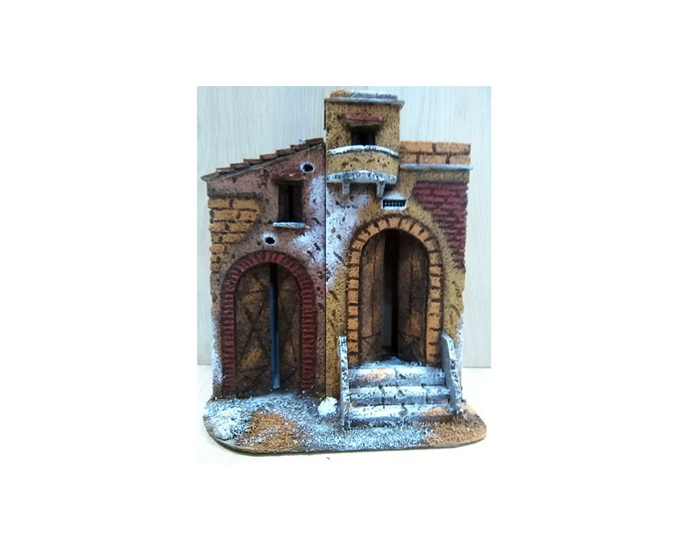 Montanini Casette M6 casa sughero 27 cm casetta presepe