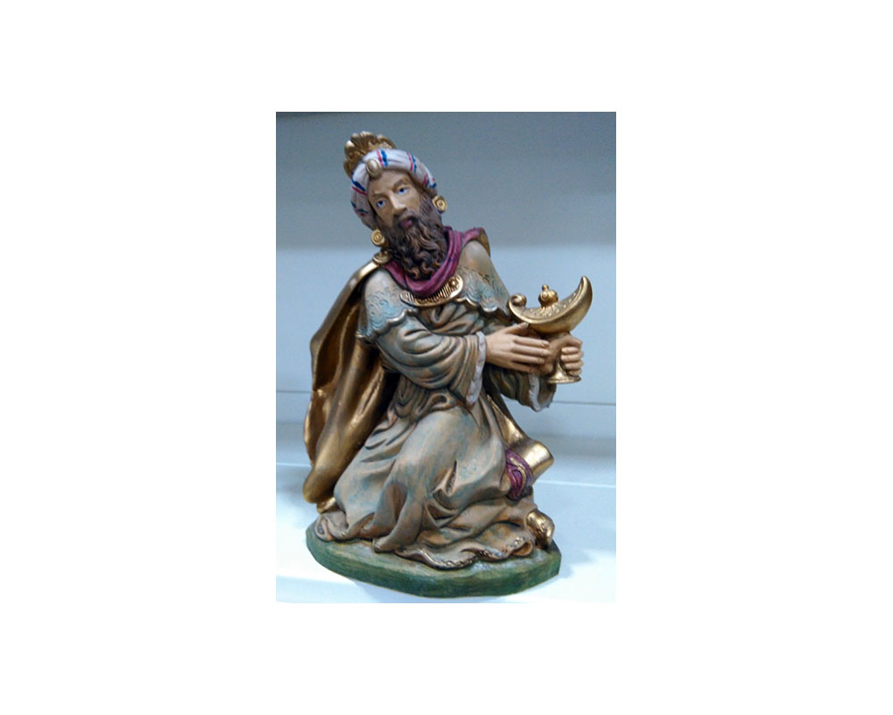 Ditta Montanini Pastori legno G30-07 statuina Re mulatto 30 cm