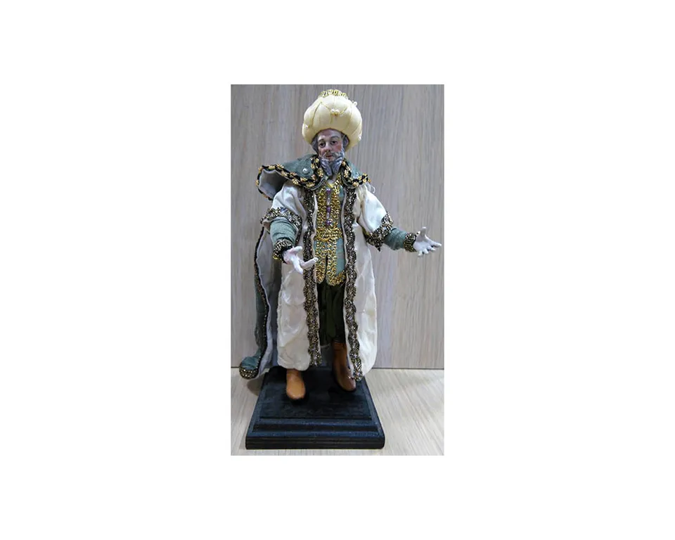 Ditta Montanini PV7 re bianco terracotta pastore 20 cm