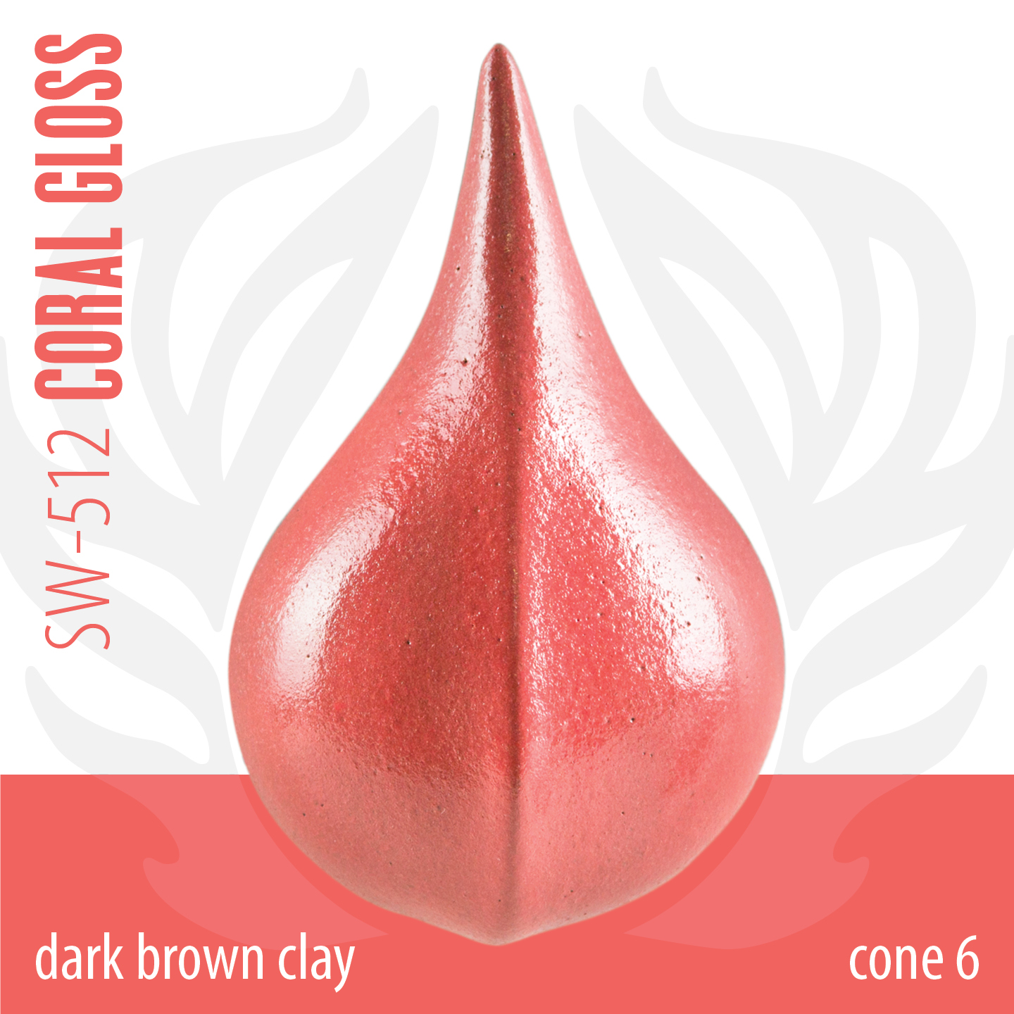 Mayco Foundations Coral Gloss smalto grès corallo
