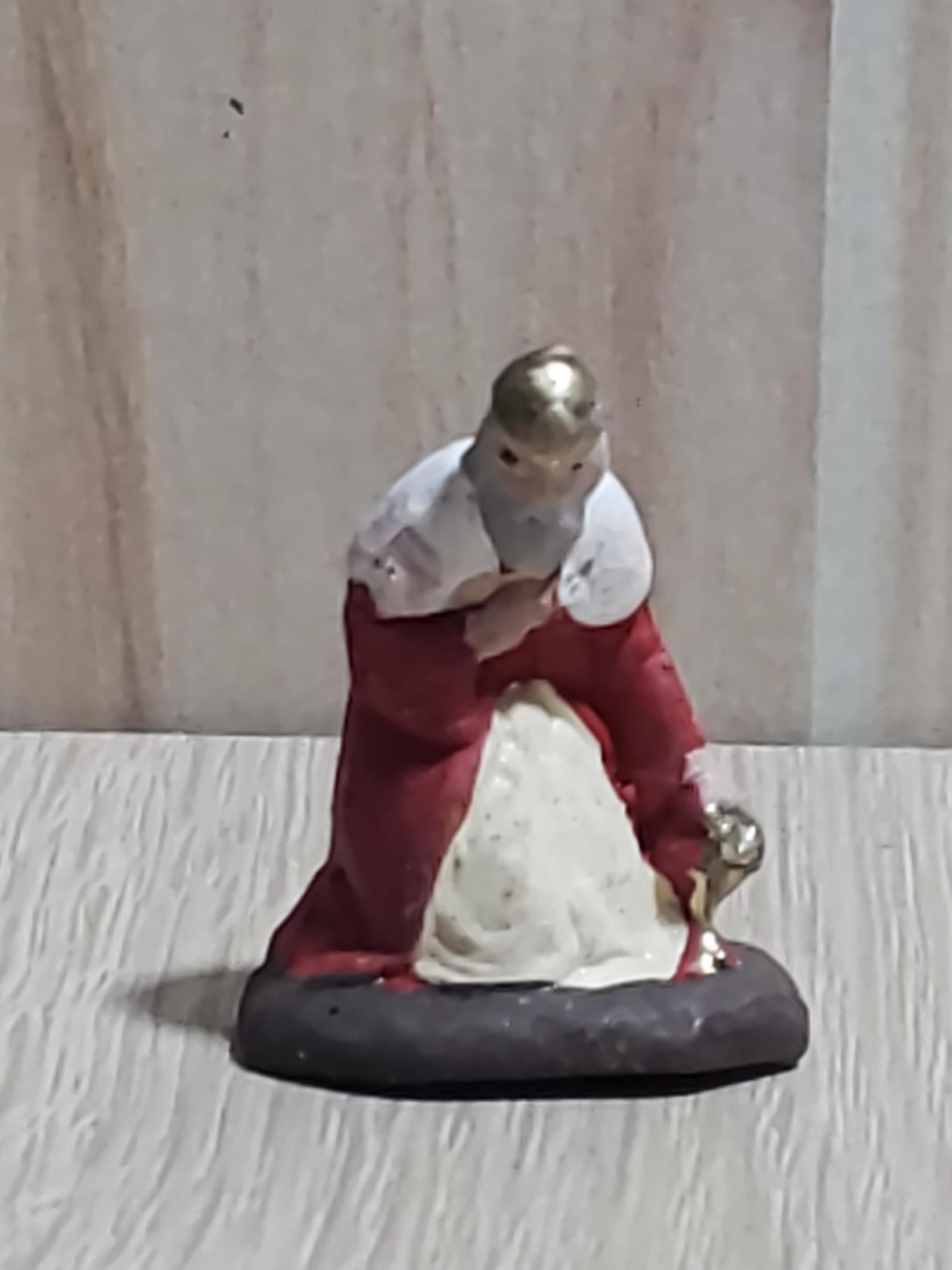 Montanini TC3009 Re Maggio statuina presepe terracotta