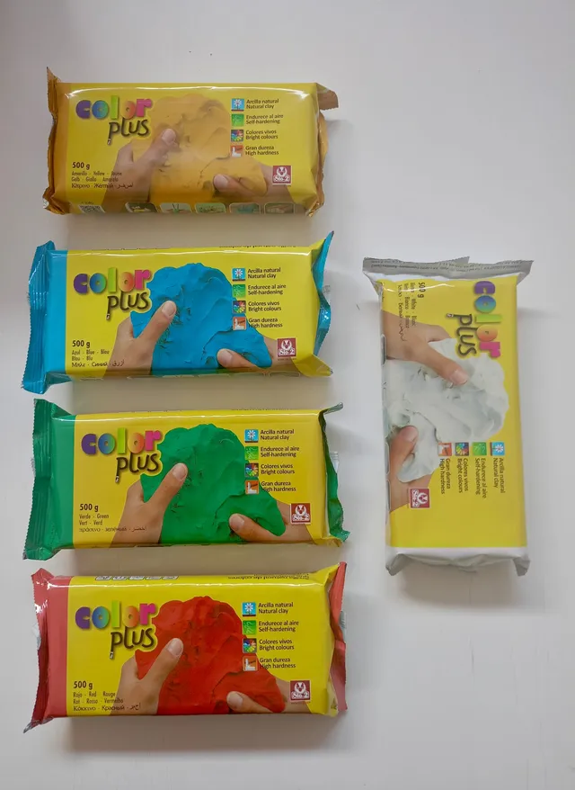 Sio-2 Plus argilla autoindurente naturale colorata