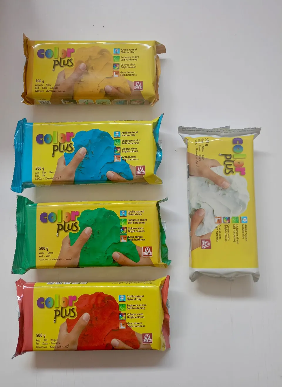 Sio-2 Plus argilla autoindurente naturale colorata