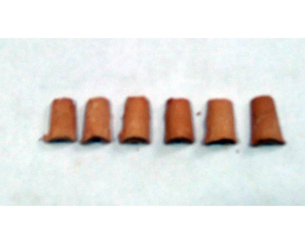 Ditta Montanini Tegole Terracotta 0,5x0,9 tegole miniatura 90 pezzi