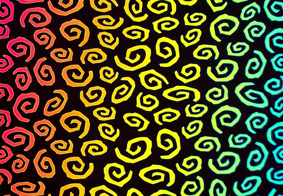 Cbs Dichroic Borderline Spirals Rainbow vetro fusione 90/96 COE