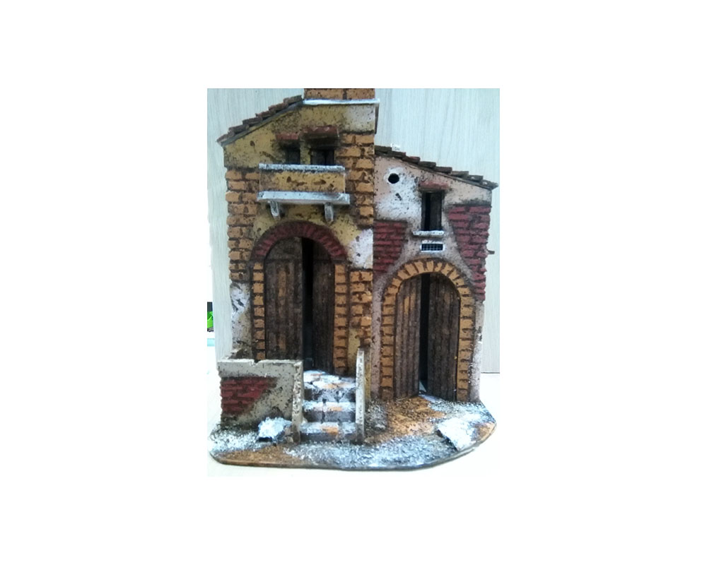 Ditta Montanini Casette in sughero M2 casa presepe 29 cm