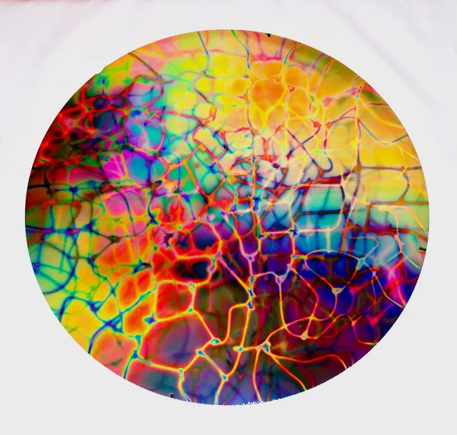 Cbs Dichroic Reptilian vetro dicroico linee arcobaleno