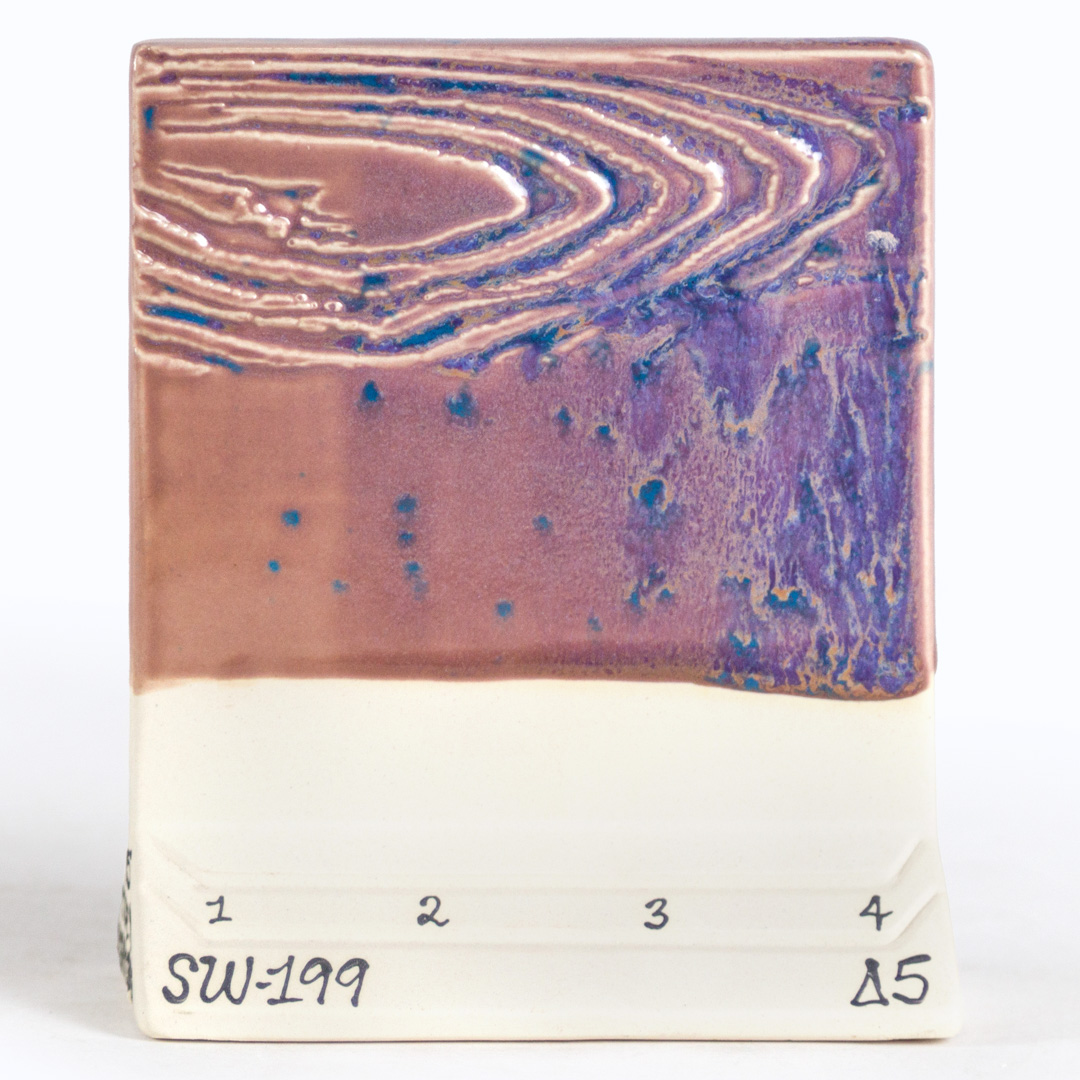 Mayco Foundations Purple Aster smalto ceramica viola con cristalli