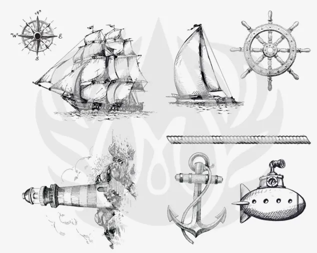 Mayco Silkscreen Nautical stencil serigrafia nautica