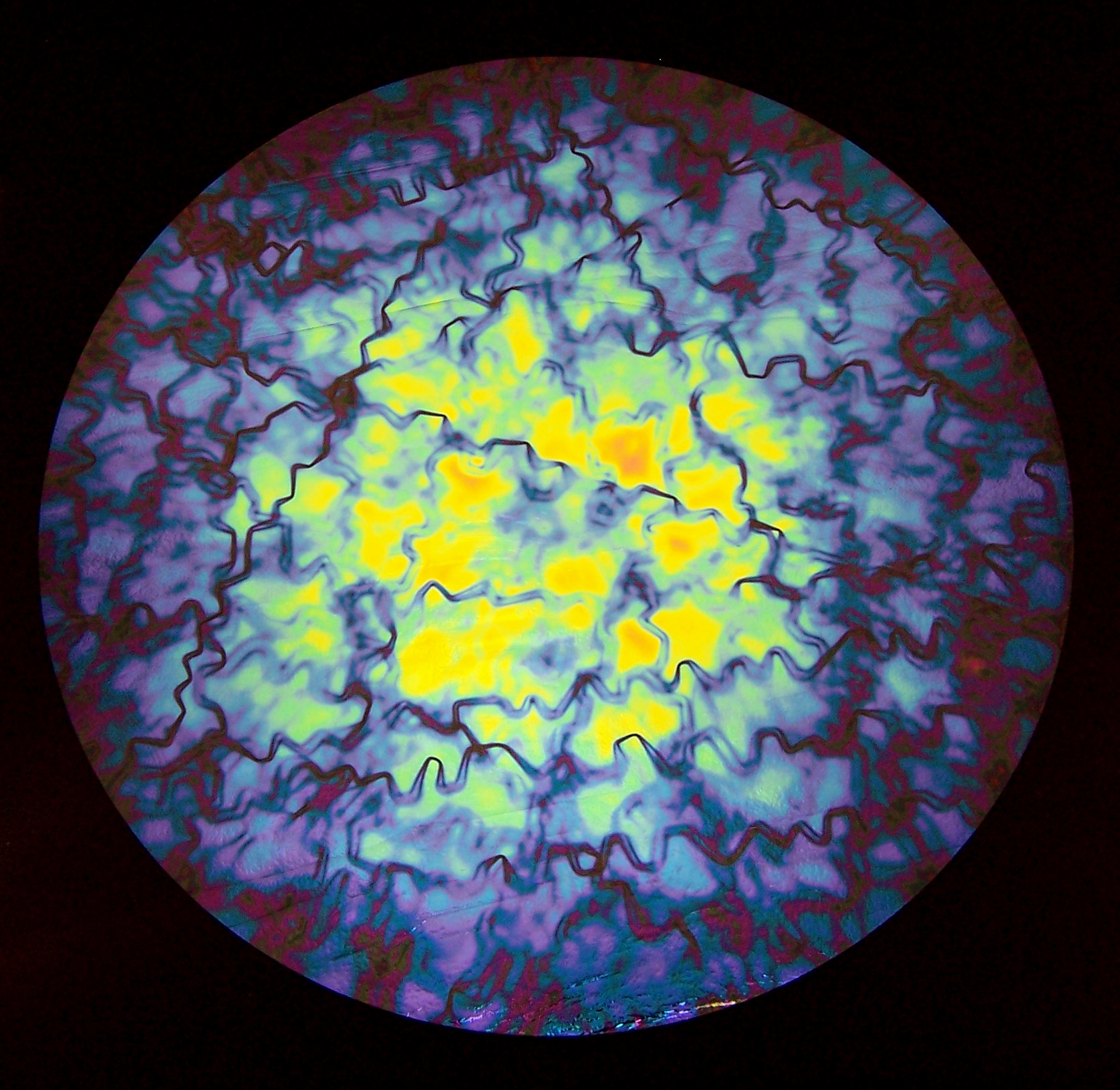 Cbs Dichroic Target Rainbow Fusion vetro per fusione verde magenta blu