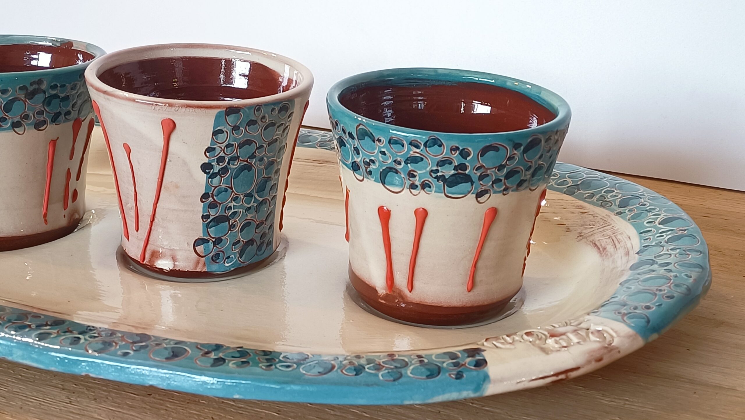 OrientéObjets Figuerolles Set aperitivo ceramica