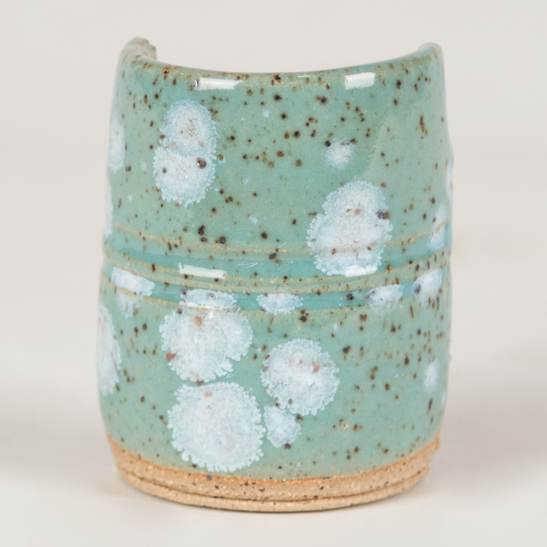 Mayco Foundations Celadon Bloom smalto ceramica verde cristalli