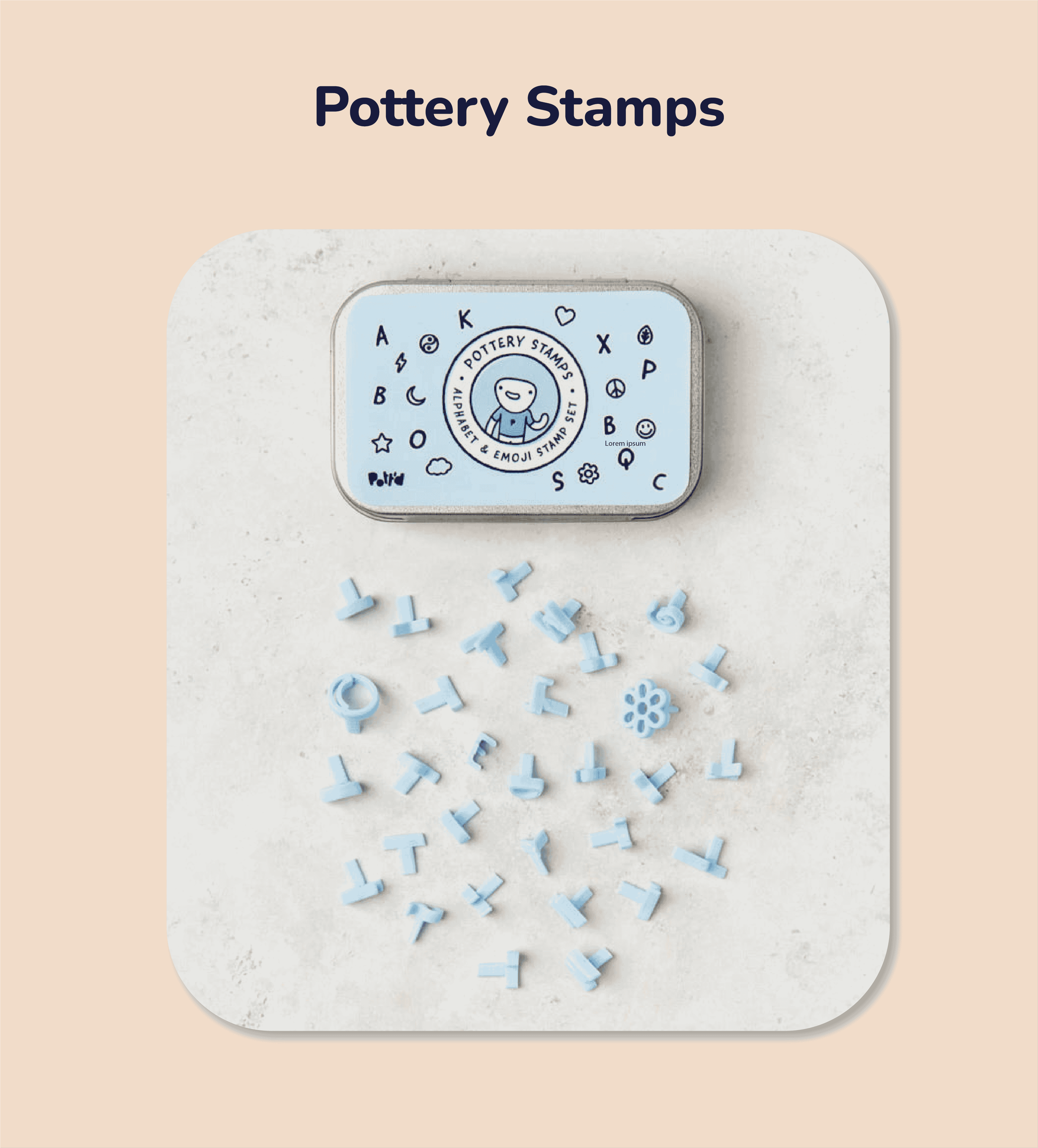 Pott'd Home Pottery Kits Deluxe kit ceramica pastello