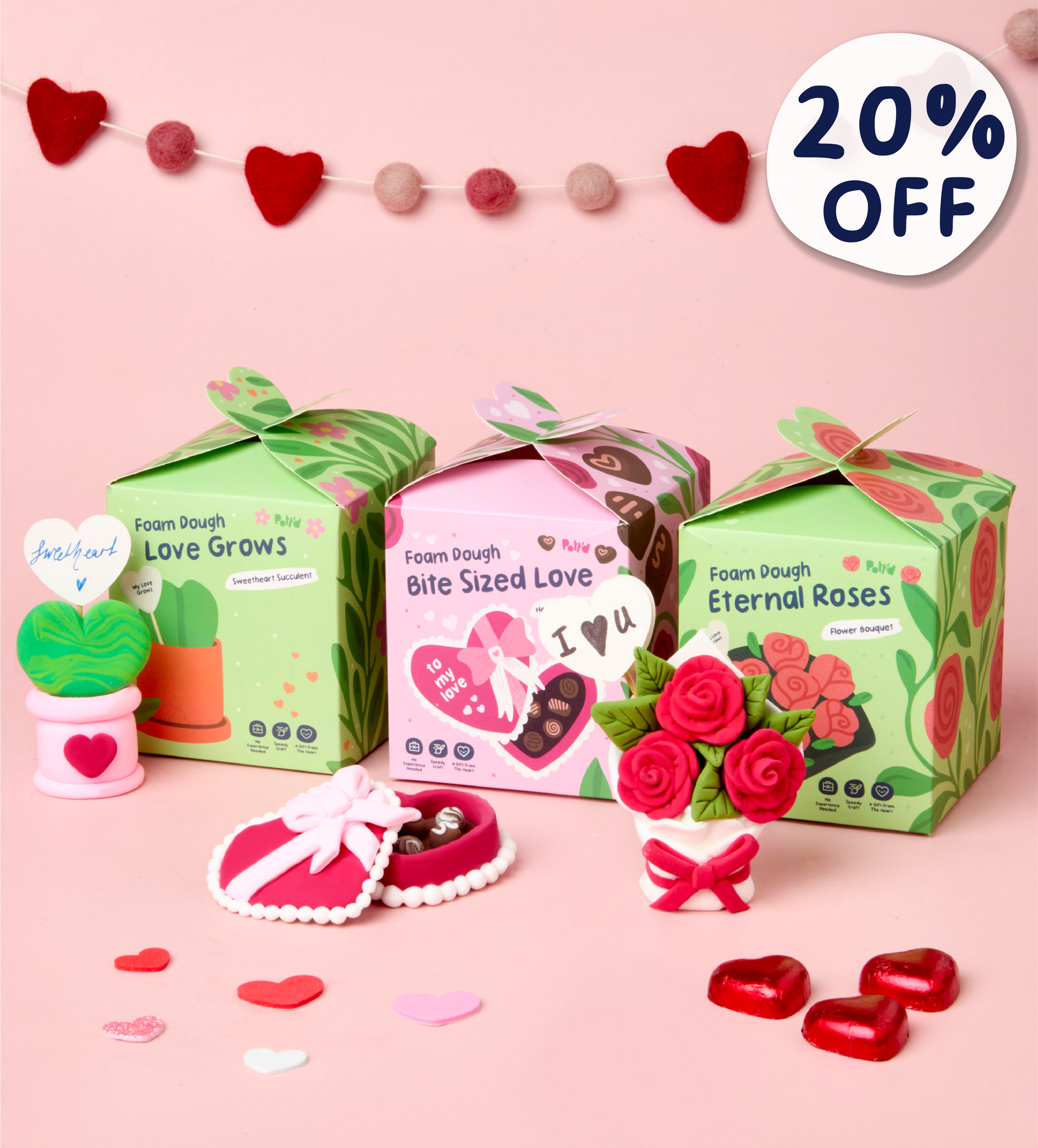 Pott'd Bundles Date Night kit pasta modellabile ricordi