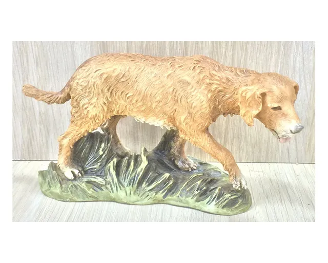 Montanini Pastori Landi Cane 20 cm statuina presepe resina