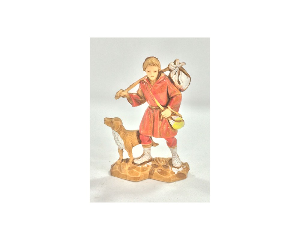 Ditta Montanini Landi 3512 Viandante con Cane statuina