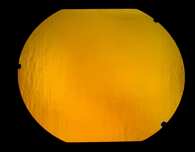 Cbs Cyan Copper vetro dicroico tondo 19" bicolore