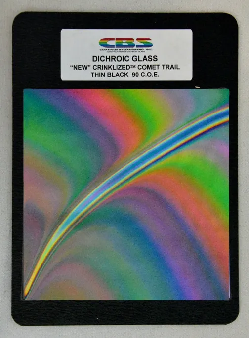 CBS 4x4 Squares Comet Trail vetro fusione quadrato rainbow