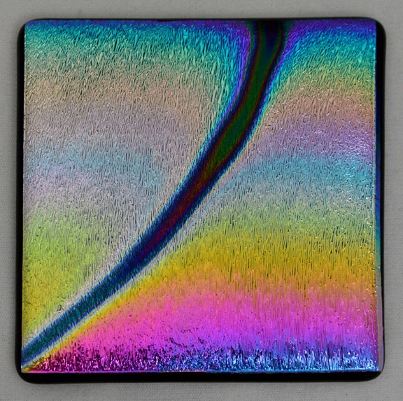 CBS 4x4 Squares Comet Trail vetro fusione quadrato rainbow
