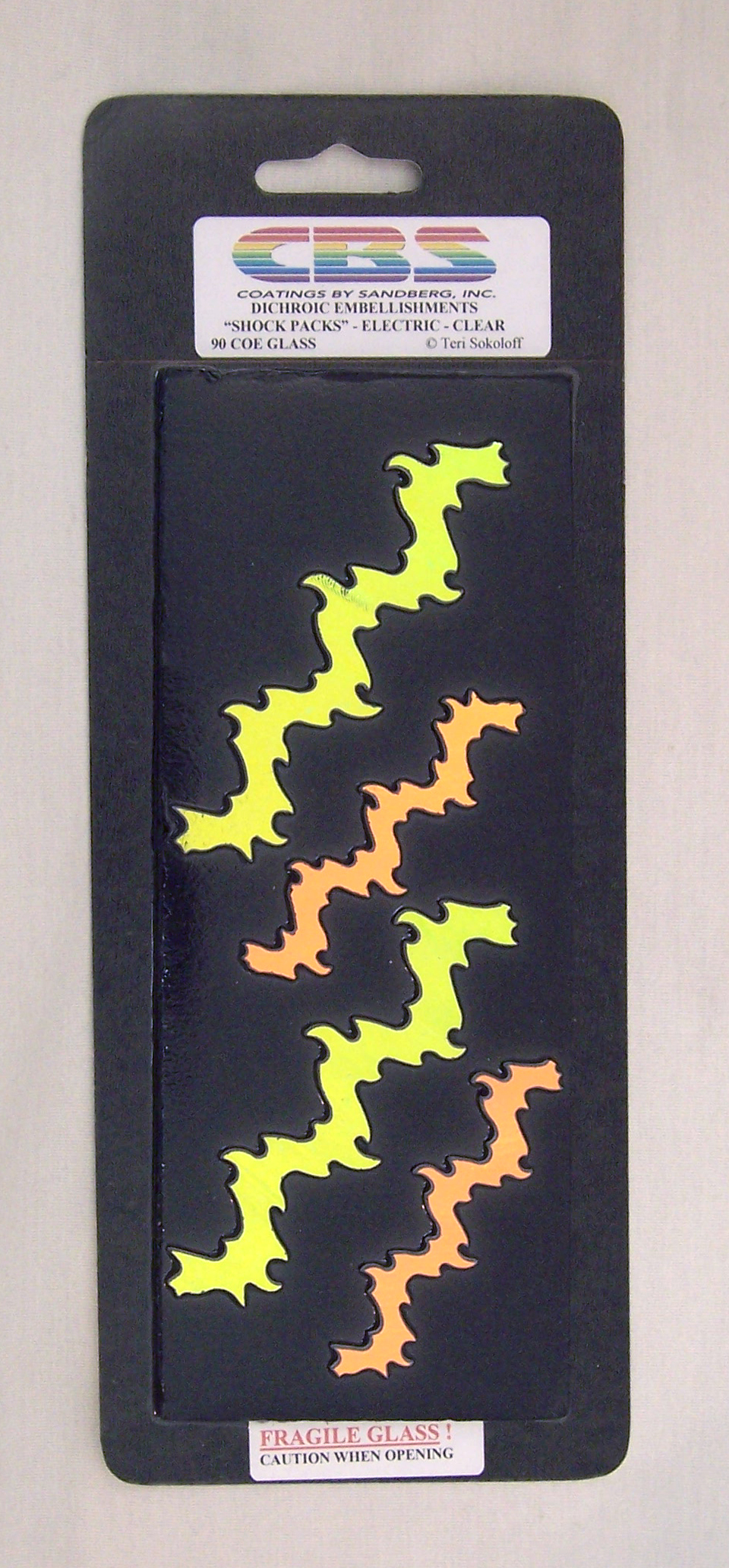 Cbs Dichroic Electric Shock Pack vetro fusione 90 COE 4 pezzi
