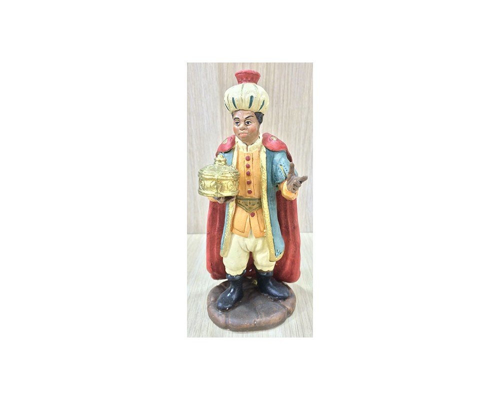 Ditta Montanini T1609 Re Nero Statuina Terracotta 16cm
