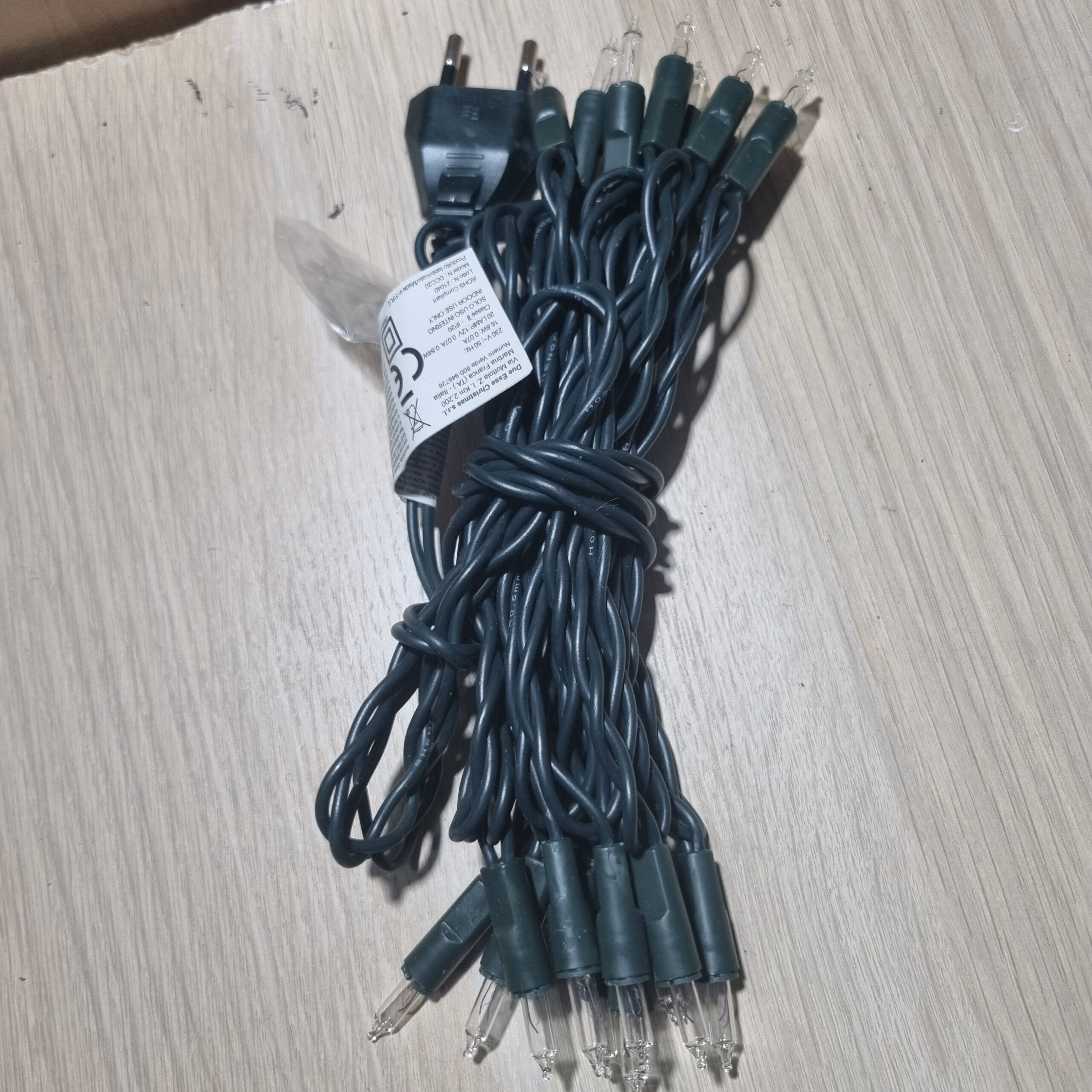 Ditta Montanini A39 serie 20 pisellini luci presepe fisse