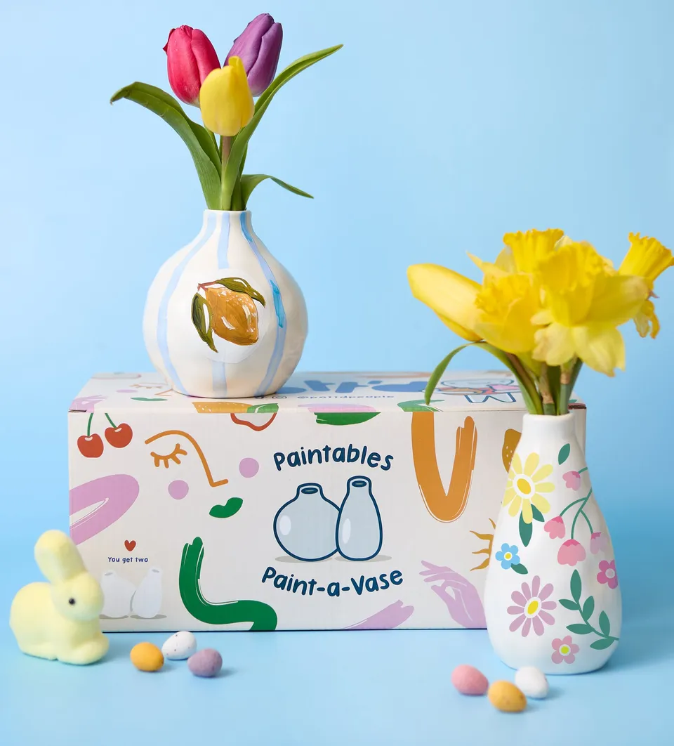 Pott'd Easter Blooms Kit Pittura Vaso Ceramica da Decorare