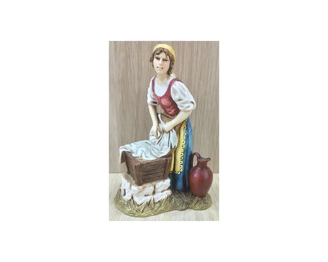 Ditta Montanini Pastori Landi 1251-06 Lavandaia pastore 12 cm resina