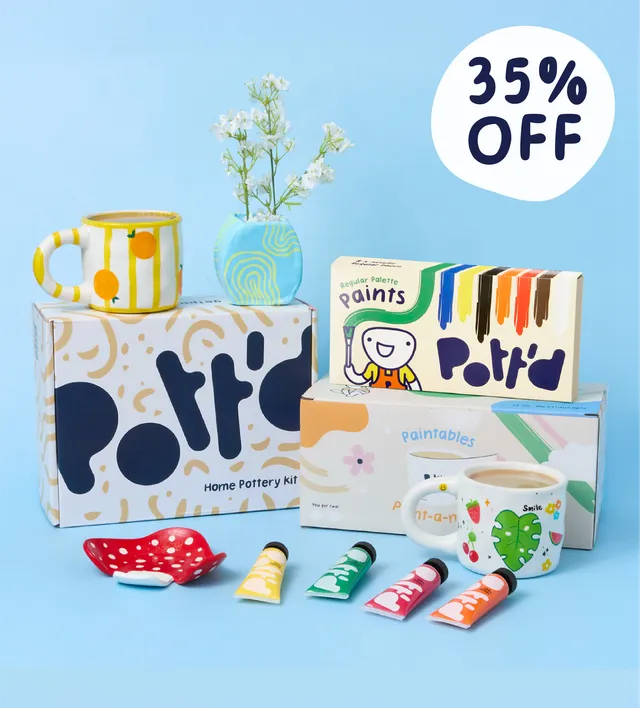 Pott'd Bundles Creative Gift for Two set ceramica per due