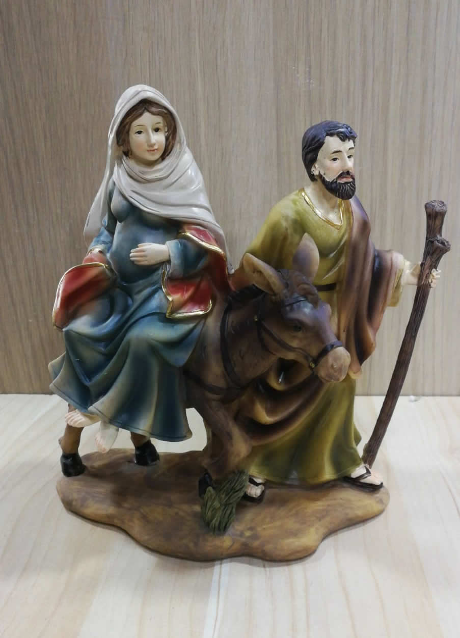 Ditta Montanini Natività Art K073 Madonna Incinta 18x16 cm
