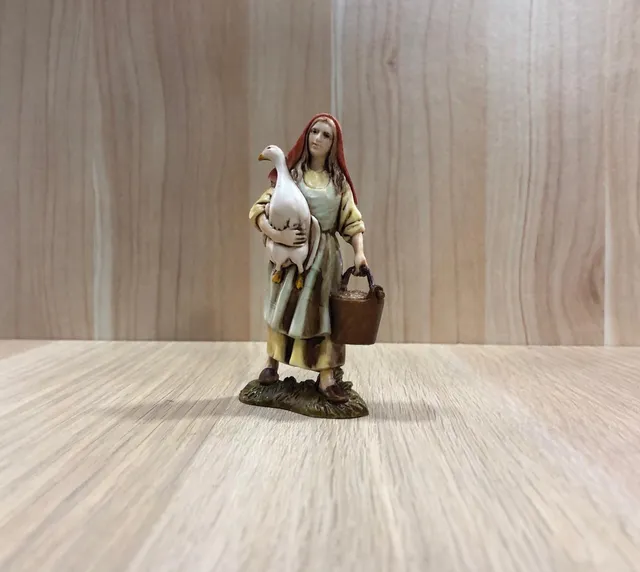 Ditta Montanini Pastori Landi 0177-00 Donna con oca 10cm