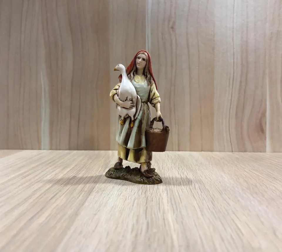 Ditta Montanini Pastori Landi 0177-00 Donna con oca 10cm
